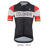 Jersey Ciclismo M/C Hombre GW Colombia Negro Rojo